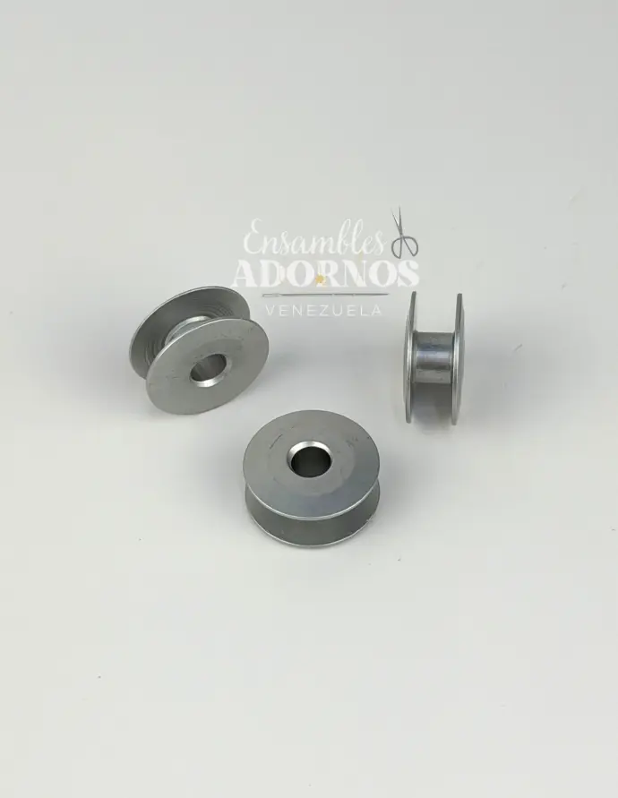 CARRETEL ALUMINIO 2.0X0.9CM (CAJA X 100UND)