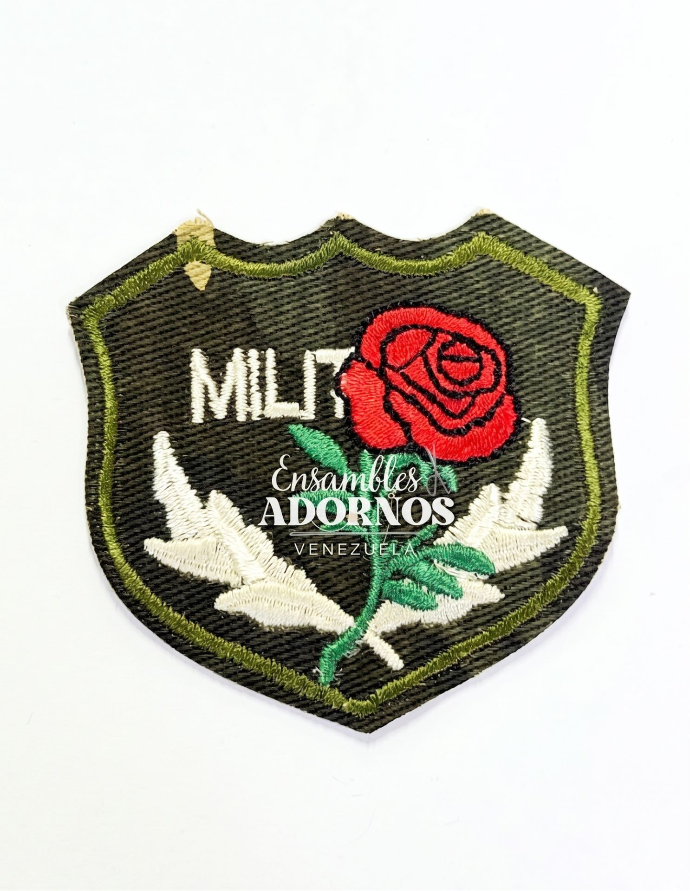 APLICACION PLANCHA MILITAR 6.5CM X 6CM (PQT X 20 UND)
