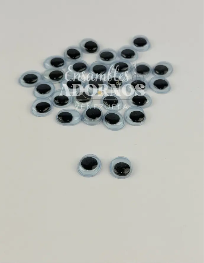 OJITOS PLASTICOS 10X8MM (PQT X 1000 UND)