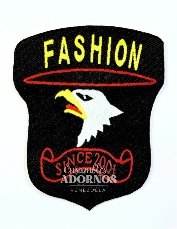 APLICACION PLANCHA ESCUDO AGUILA 6.4X8CM (PQT X 20 UND)