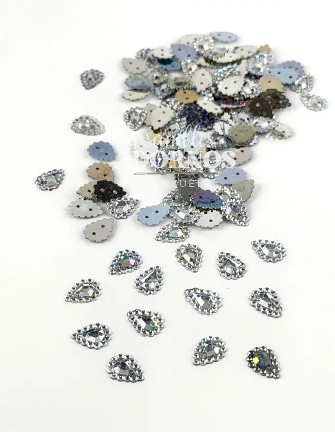 PIEDRA HILO MUNDO LAGRIMA 5X8MM (PQT X 2000 UND)