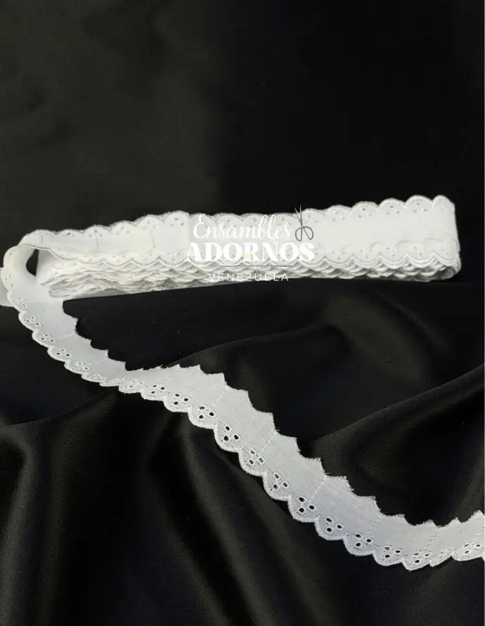 TIRA BORDADA (LETÍN) 2.5CM (PZA X 15 YDS)