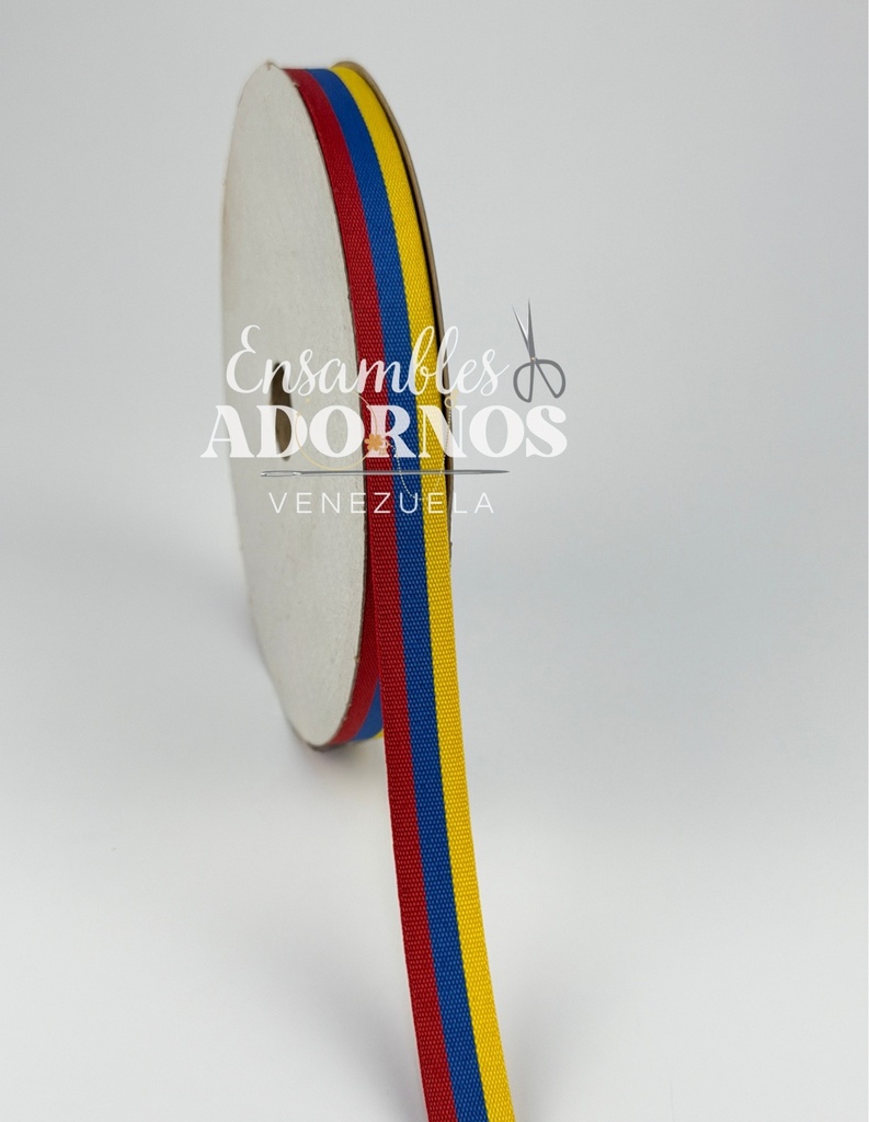 CINTA TRICOLOR 1.5CM ( ROLLO X 50 MTS)