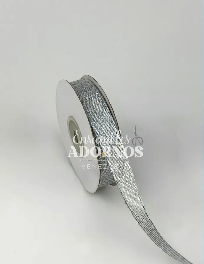 CINTA LUREX 1.3CM 1/2" (ROLLO X 25 YDS)