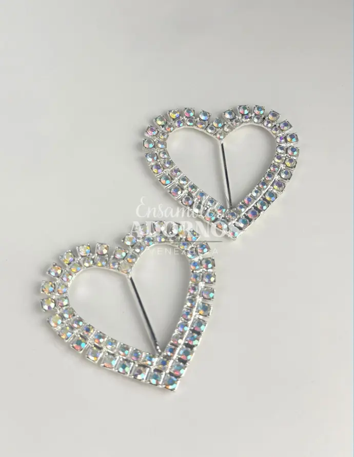 HEBILLA STRASS AB 5.2CMX4.9CM (PQT X 10 UND)