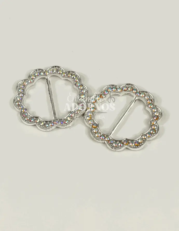 HEBILLA STRASS AB 3.5CM (PQT X 10 UND)