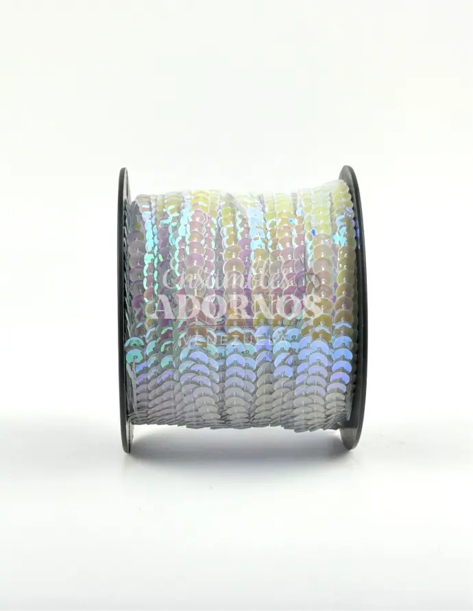 LENTEJUELA CONCAVA BRILLANTE 6MM (ROLLO X 80 YDS)