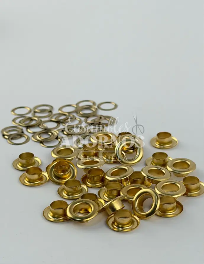 OJALETE LATON/BASE ACERO 14MM (PQT X 2500 UND)