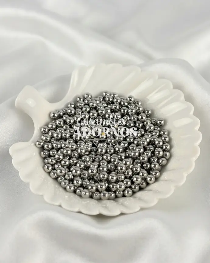 PERLA REDONDA SIN HUECO 6MM (PQT X 500 GRS+50 GRS DE TACHE)