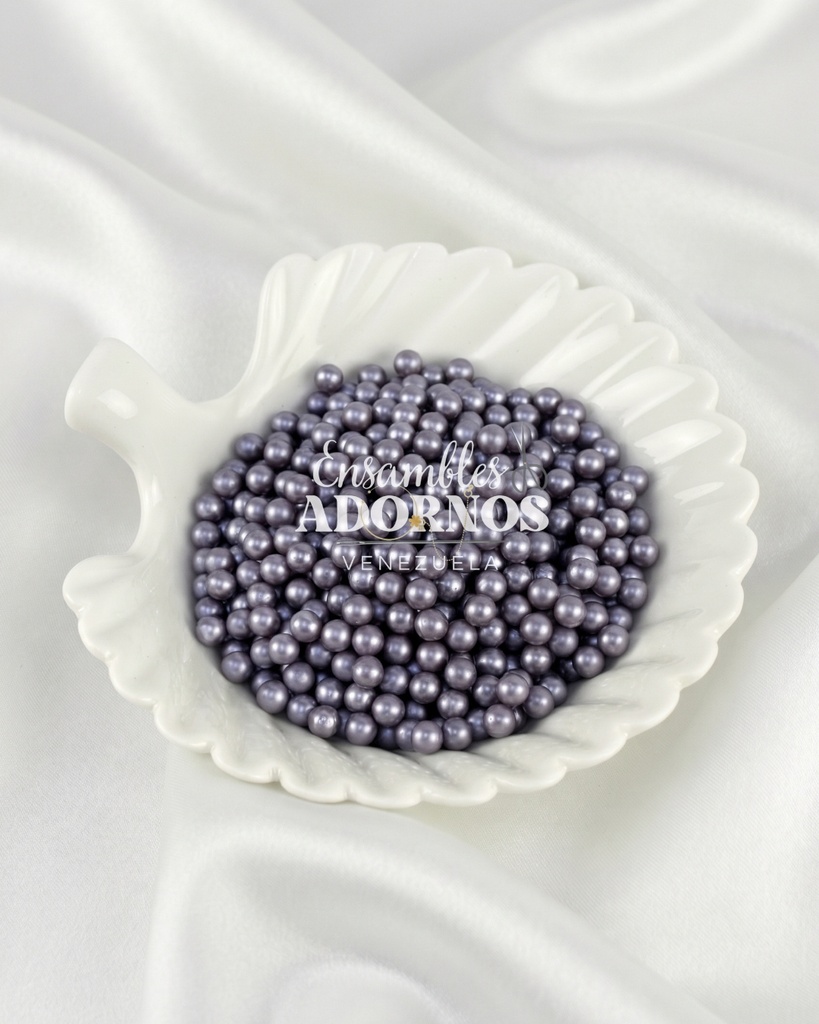 PERLA REDONDA S/HUECO UNICOLOR 6MM PQT X 500GRS+50 GRS DE TACHE)
