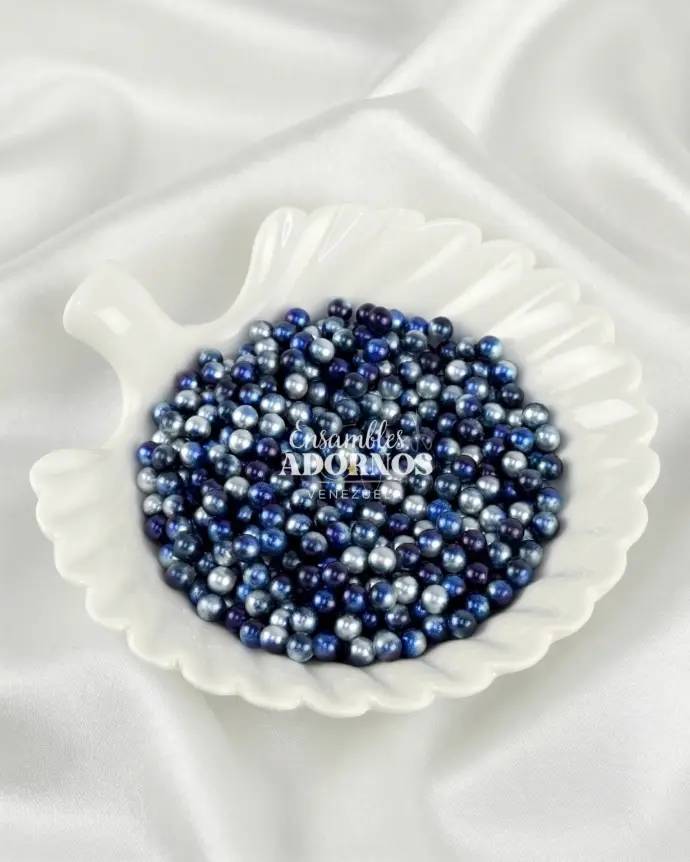 PERLA PLASTICA BICOLOR 6MM (PQT X 500 GRS)