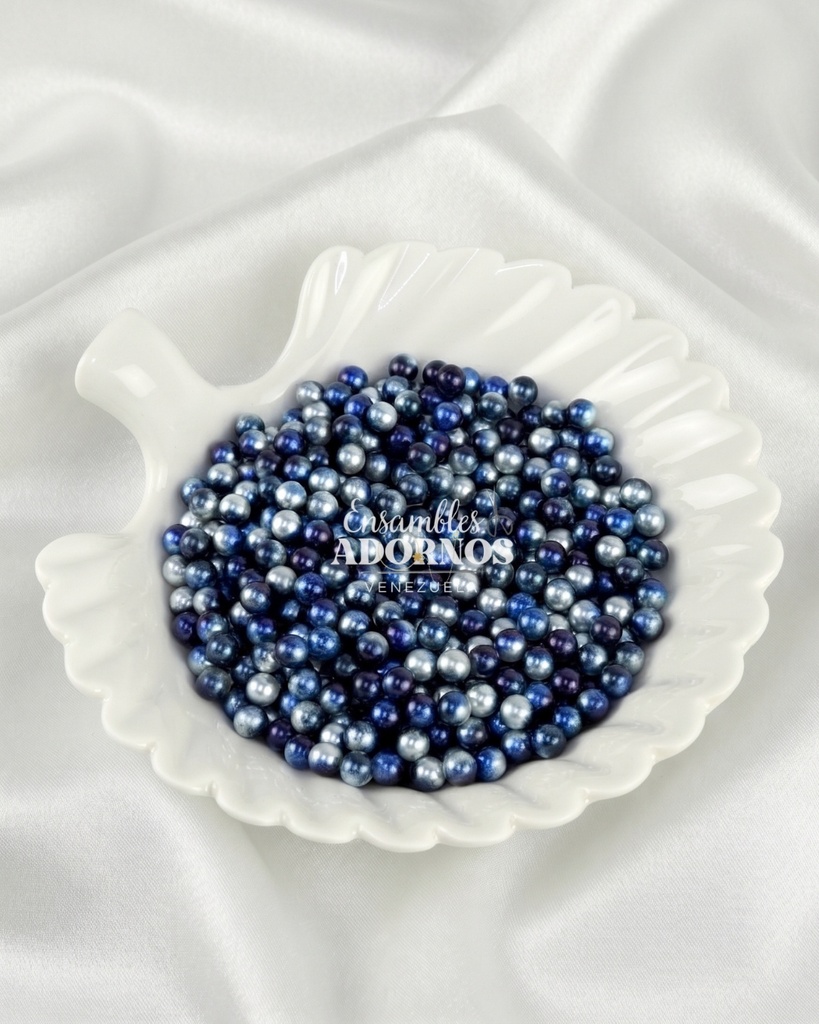 PERLA PLASTICA BICOLOR  6MM (PQT X 500GRS+50 GRS DE TACHE)