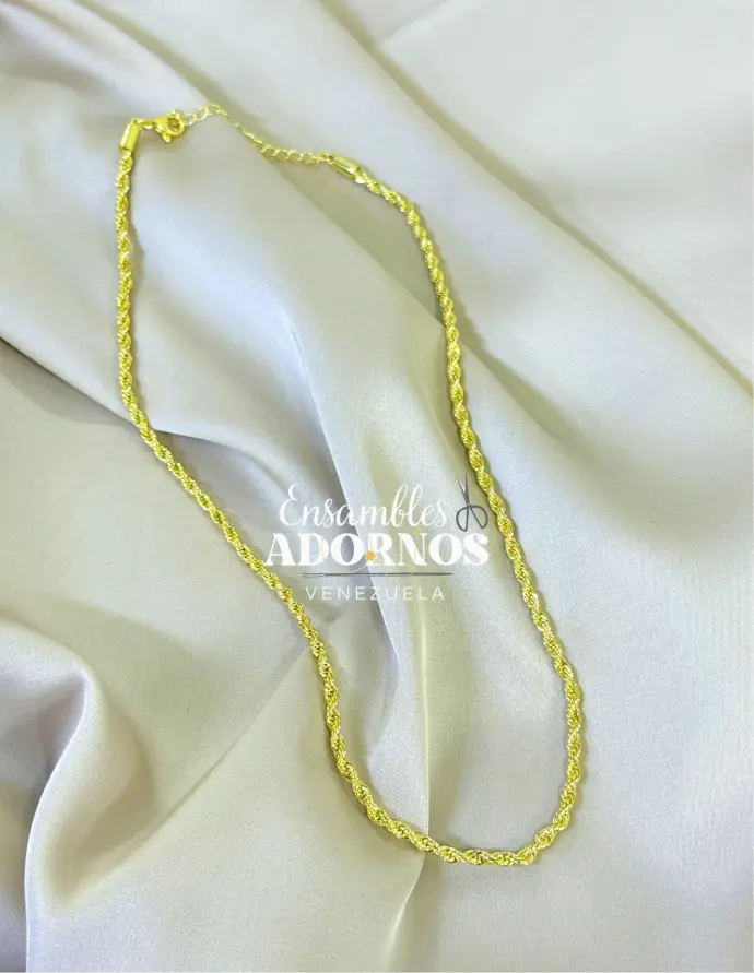 CADENA LAZO LATON LARGO 50CM / ESPESOR 2.8MM (UNIDAD)