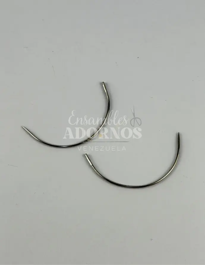 AGUJA CURVA INDIVIDUAL PARA ZAPATERO AAA ROYAL #3 (PQT X 25 UND) 