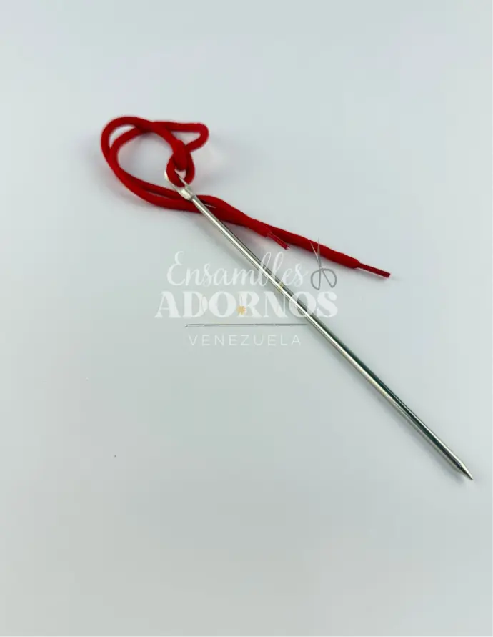 AGUJA PASA CORDON 20CM (PQT X 12 UND)