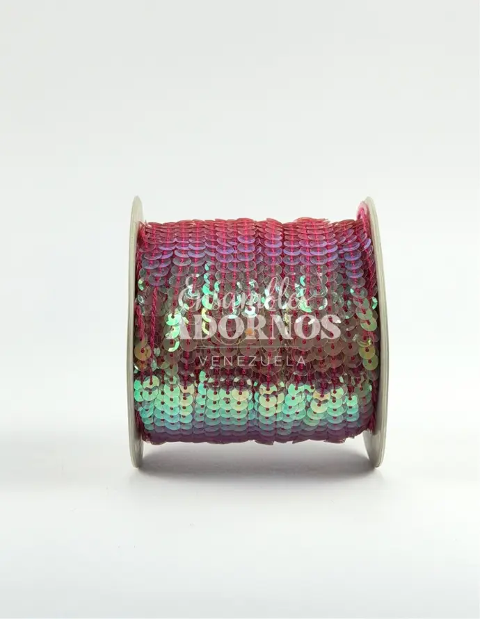 LENTEJUELA CONCAVA TRANSPARENTE 6MM (ROLLO X 72 YDS)