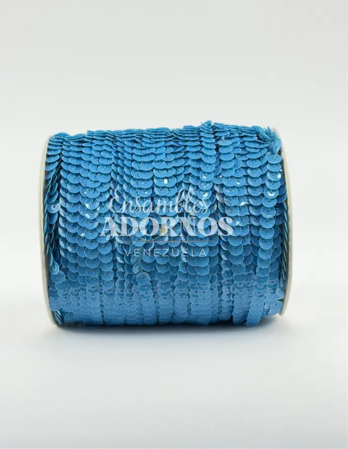 LENTEJUELA CONCAVA MATE 6MM (ROLLO X 100 YDS)