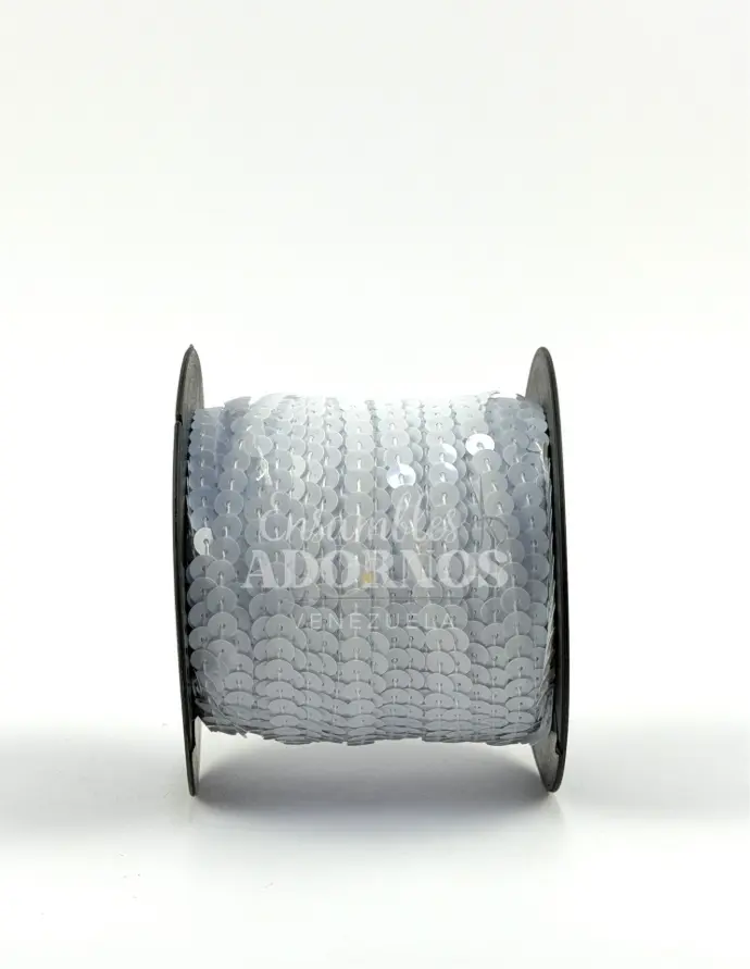 LENTEJUELA LISA MATE 6MM (ROLLO X 100 YDS)