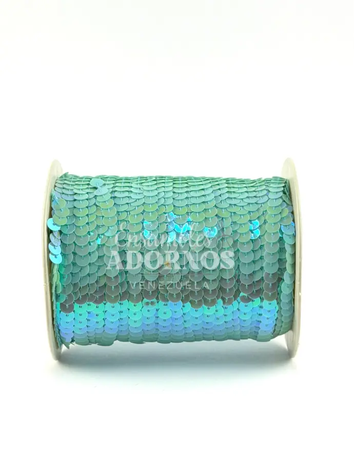 LENTEJUELA LISA BRILLANTE 6MM (ROLLO X 100 YDS)