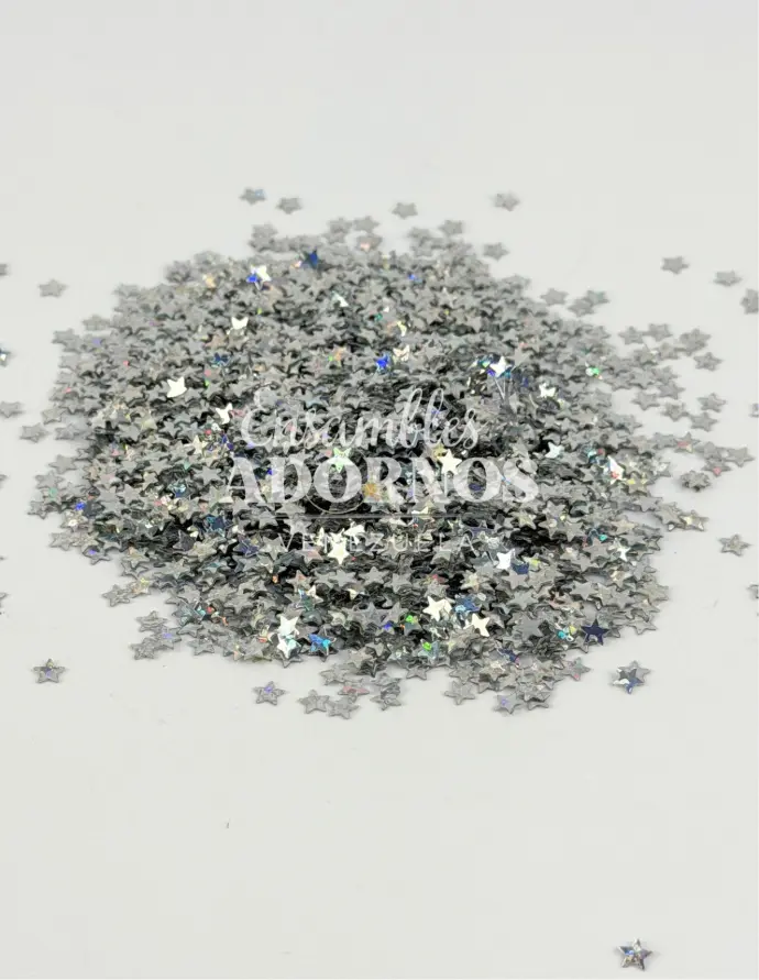 LENTEJUELA SUELTA MINI ESTRELLA 4MM (PQT X 1KG)