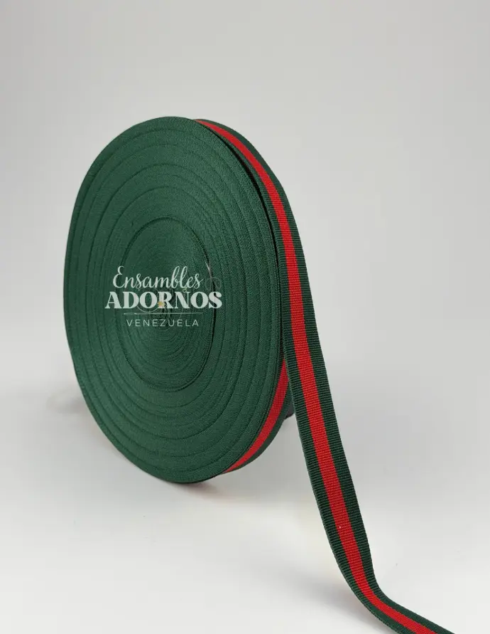 CINTA GROSS COMBINADA GUCCI #2 1.5CM (ROLLO X 50 MTS)