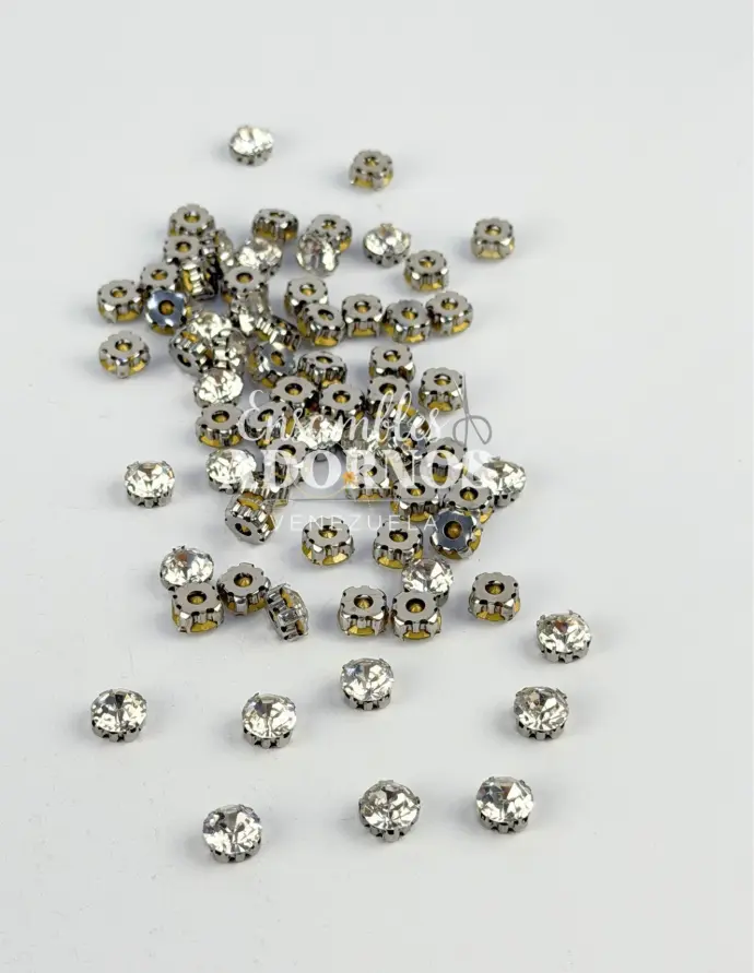 PIEDRA HILO ZIRCON 8MM CON TACHE (PQT 720 UND + 50 GRS TACHE)