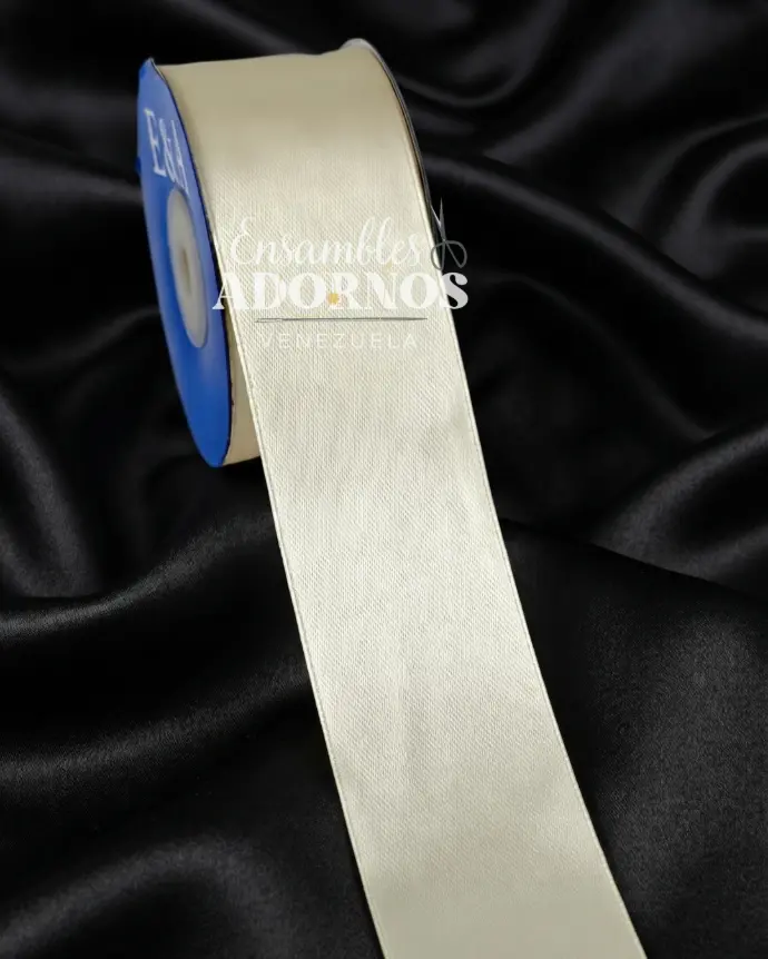 CINTA RASO DOBLE CARA 3.8 CM (ROLLO X 25 MTS)