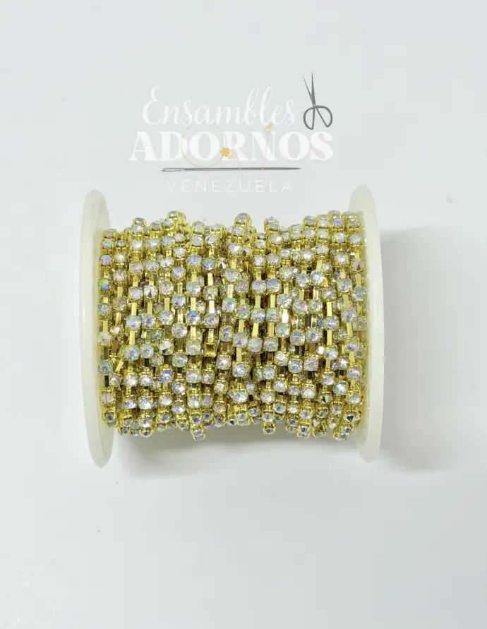 STRASS METALICO 12SS (ROLLO X 10YDS)