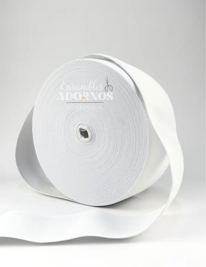 ELASTICA CROCHET REFORZADA 8.0CM (ROLLO X 40 MTS)