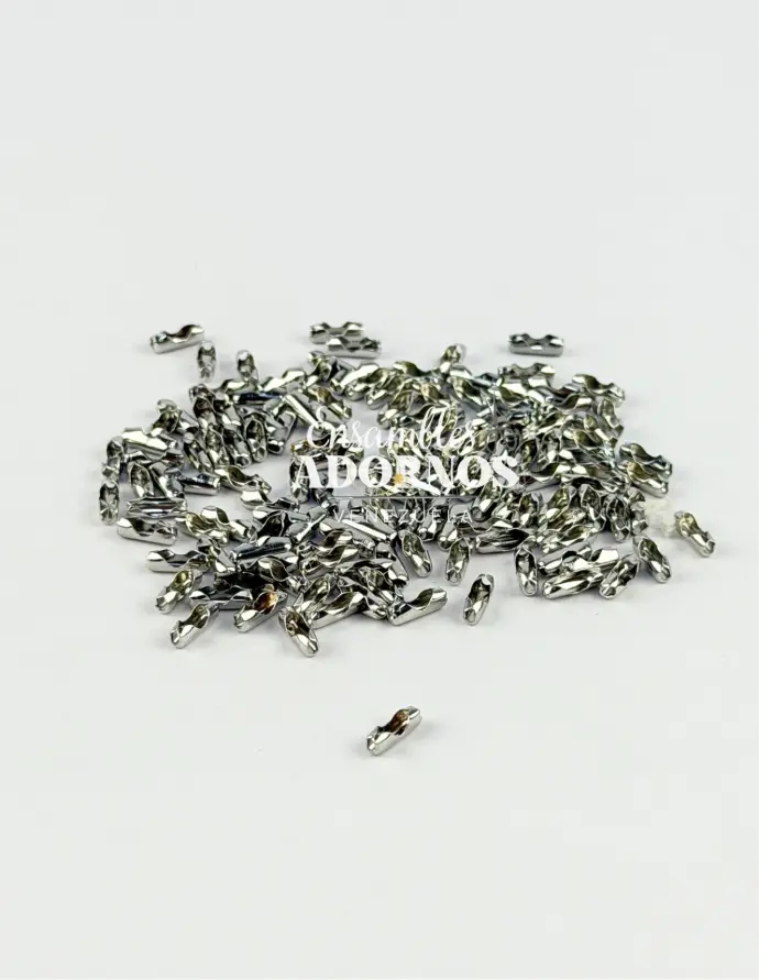 TERMINAL PARA CADENA BOLITA HIERRO 2.5MM (PQT X 2000 UND)