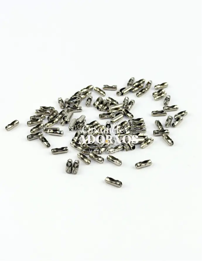 TERMINAL PARA CADENA BOLITA HIERRO 3.0MM (PQT X 1000 UND)