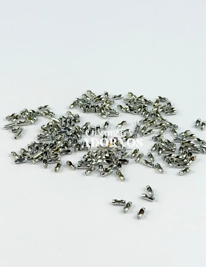 TERMINAL PARA CADENA BOLITA HIERRO 2.0MM (PQT X 1000 UND)