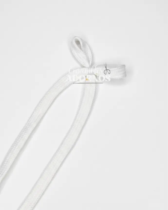 CORDON PLANO ESPECIAL  ALGODON 12MM "110CM" (PQT X 144 PARES)