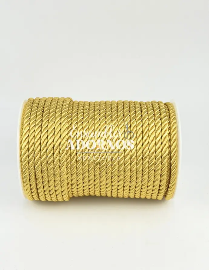 CORDON TRENZADO SEDA 6MM (MADEJA X 50 MTS)