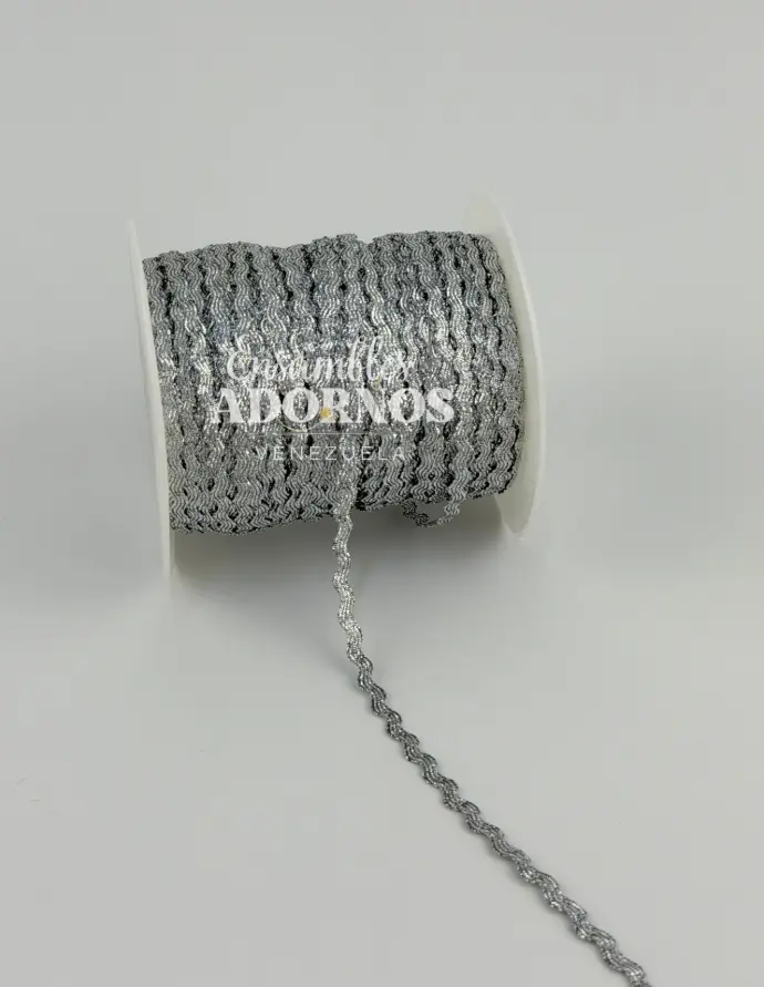 ZIG ZAG (TRENCILLA LUREX) 4MM (ROLLO X 100 MTS)