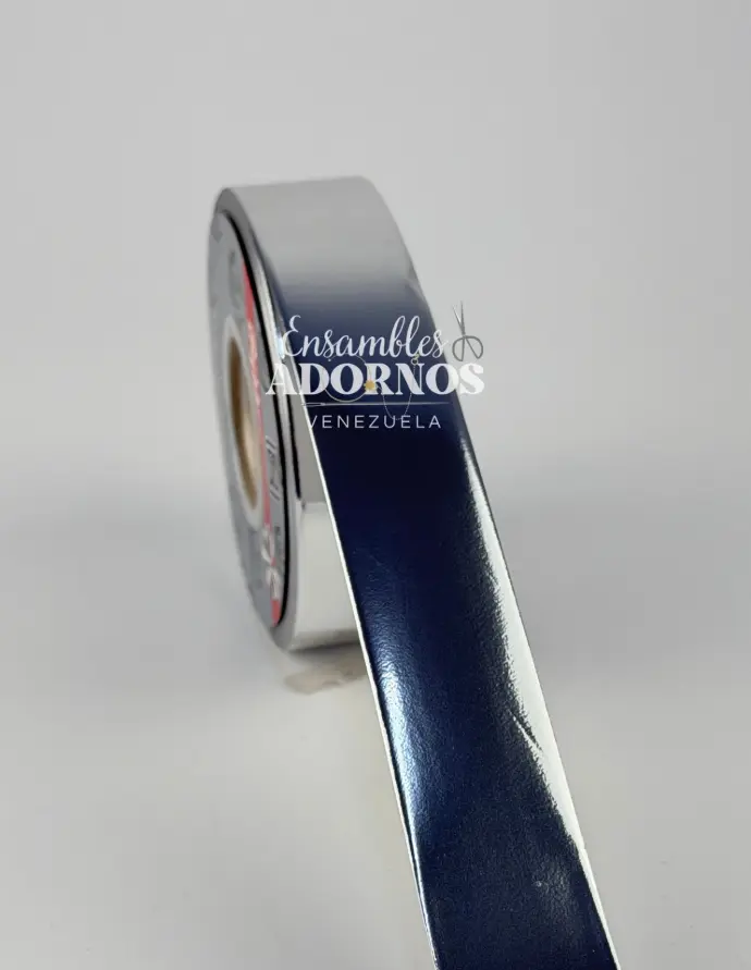 CINTA PAPEL METALIZADA 3.0CM (ROLLO X 50 YDS)