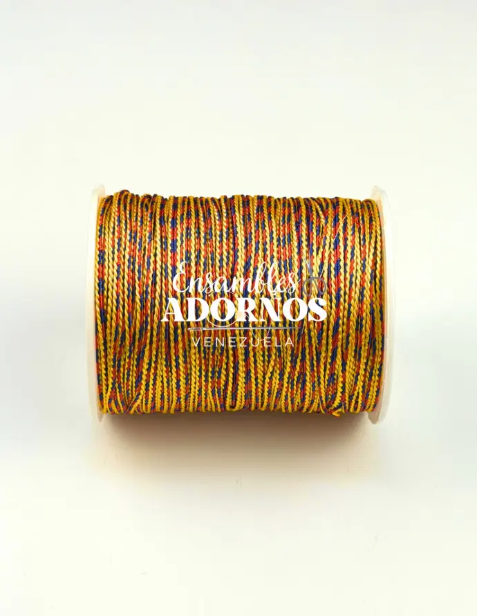  CORDÓN TRENZADO REDONDO 1.5MM (ROLLO X 100 MTS)