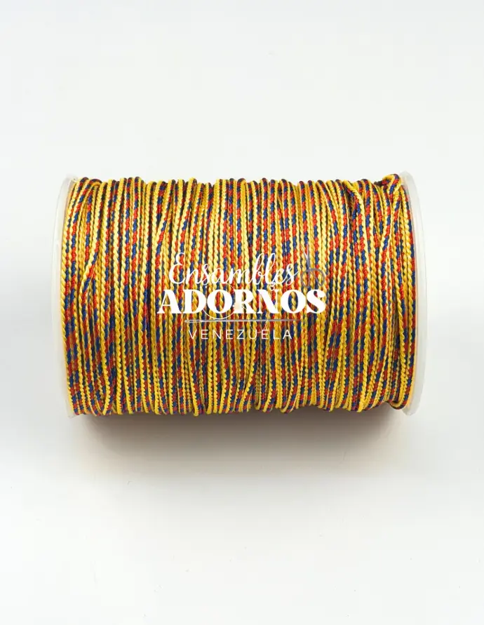 CORDÓN TRENZADO REDONDO 2MM (ROLLO X 100 MTS)