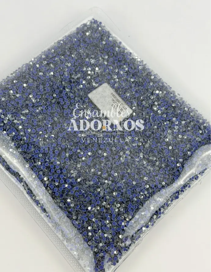 PIEDRA VIDRIO ADHESIVA (CALIDAD AAA) 10SS (PQT X 400 GRS)
