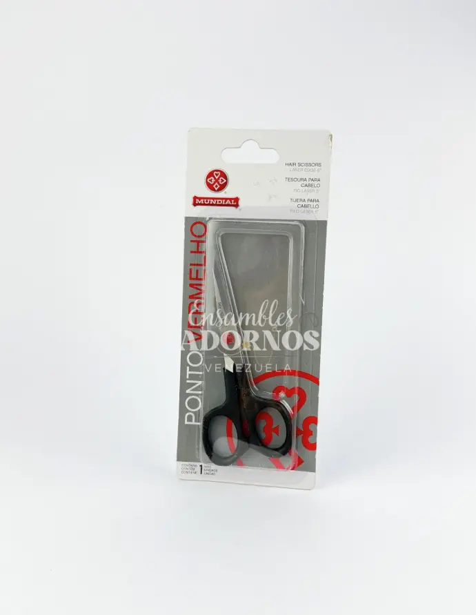 TIJERA MUNDIAL PARA PELUQUERIA 5" (UNIDAD)