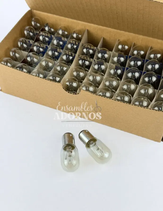 BOMBILLO DE PRESION 110V PARA MAQUINA SINGER (CAJA X 25UNID)