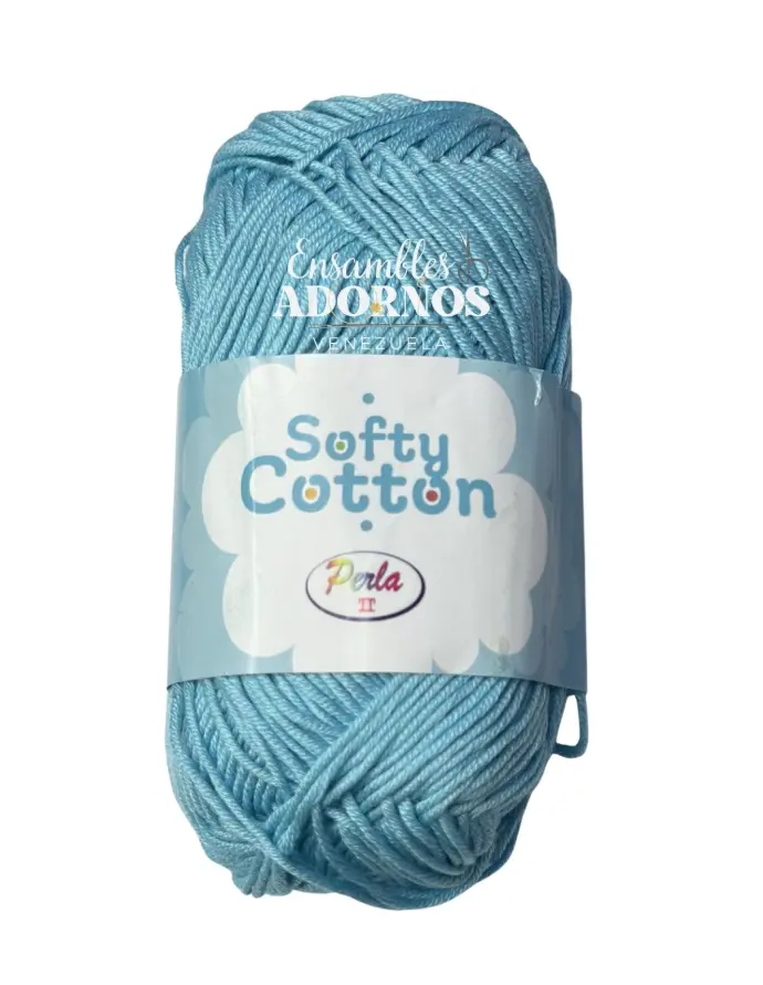 LANA PERLA MARCA SOFTY COTTON OVILLO X 50G (150 MTS)