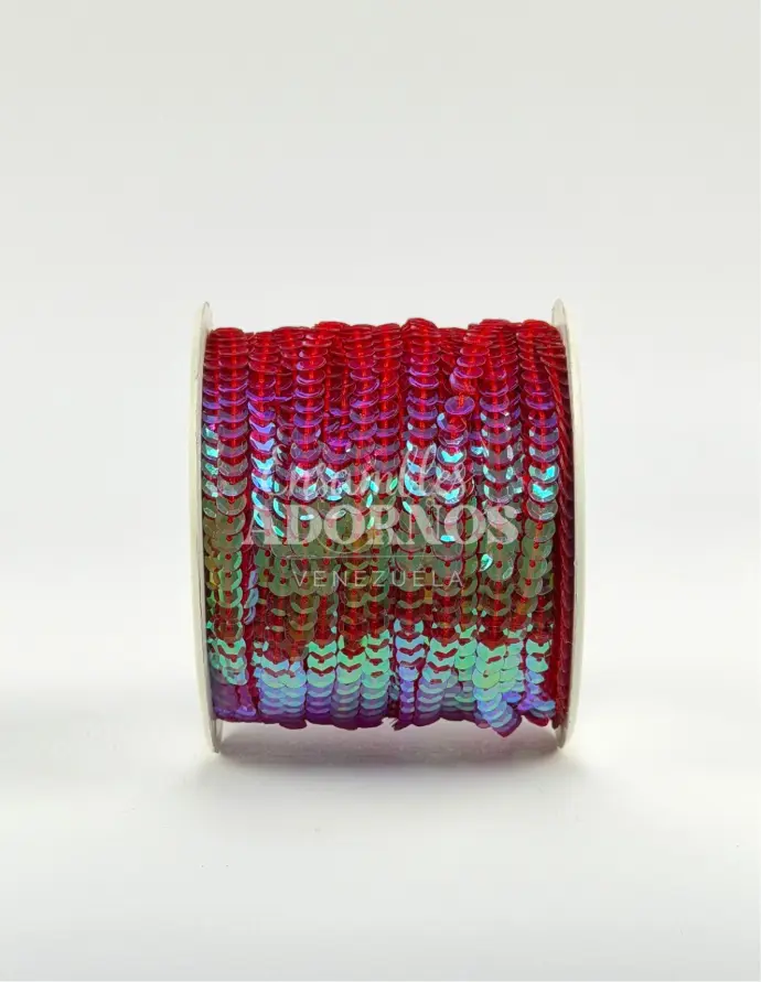 LENTEJUELA CONCAVA TRANSPARENTE (ROLLO X 80 YDS)
