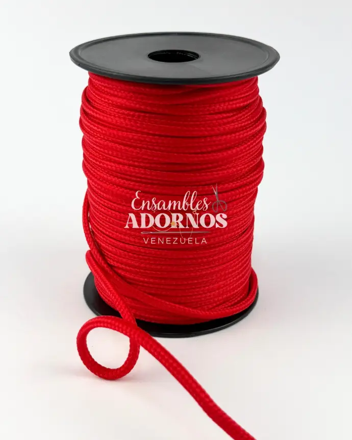 CORDON ALGODON UNICOLOR 5MM (ROLLO X 50MTS)