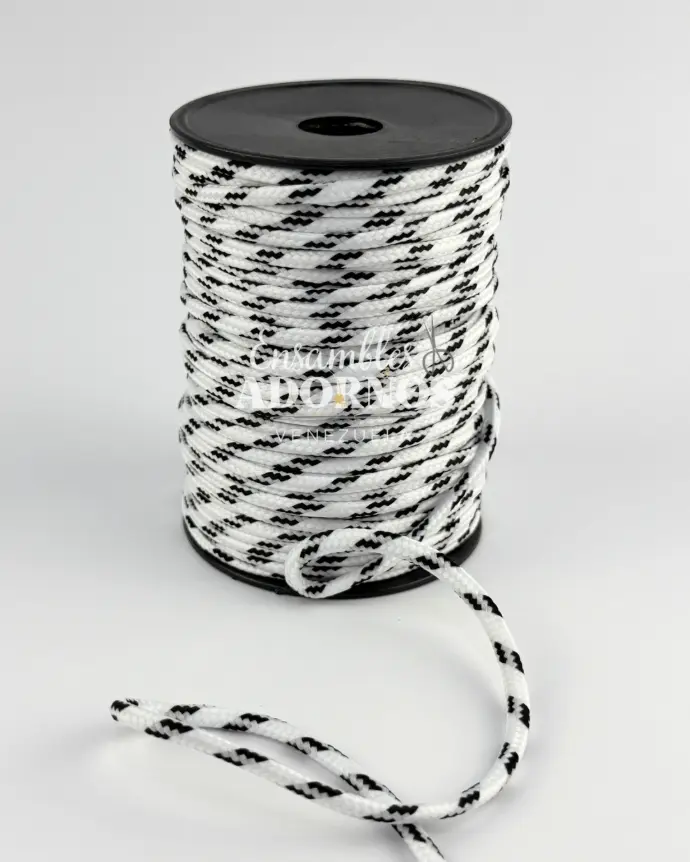 CORDON ALGODON BICOLOR 5MM (ROLLO X 50YDS)