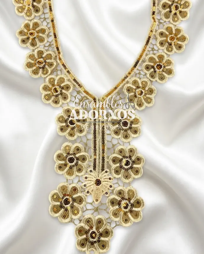 CUELLO LENTEJUELA 27.5X36.5CM (UNIDAD)