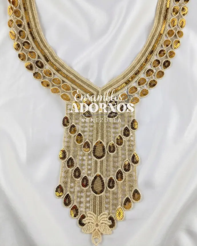CUELLO LENTEJUELA 28X38CM (UNIDAD)