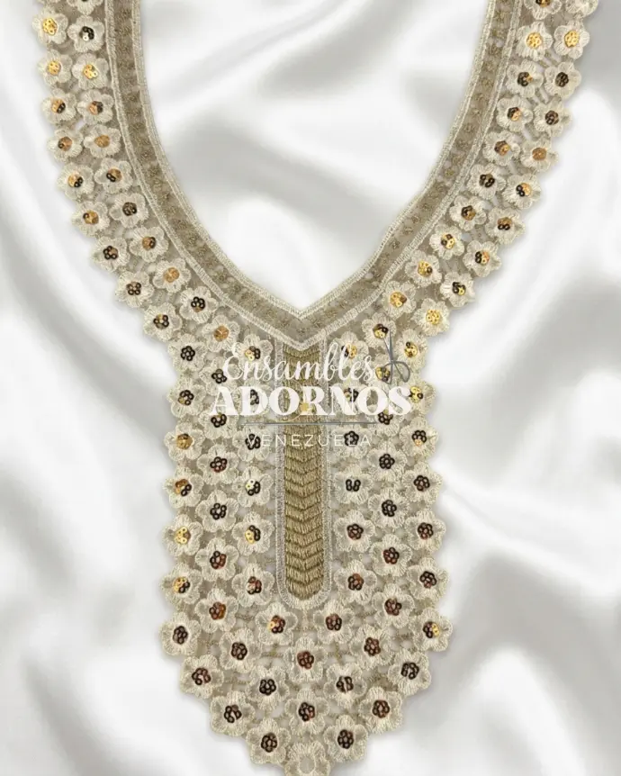 CUELLO LENTEJUELA 29X37CM (UNIDAD) 