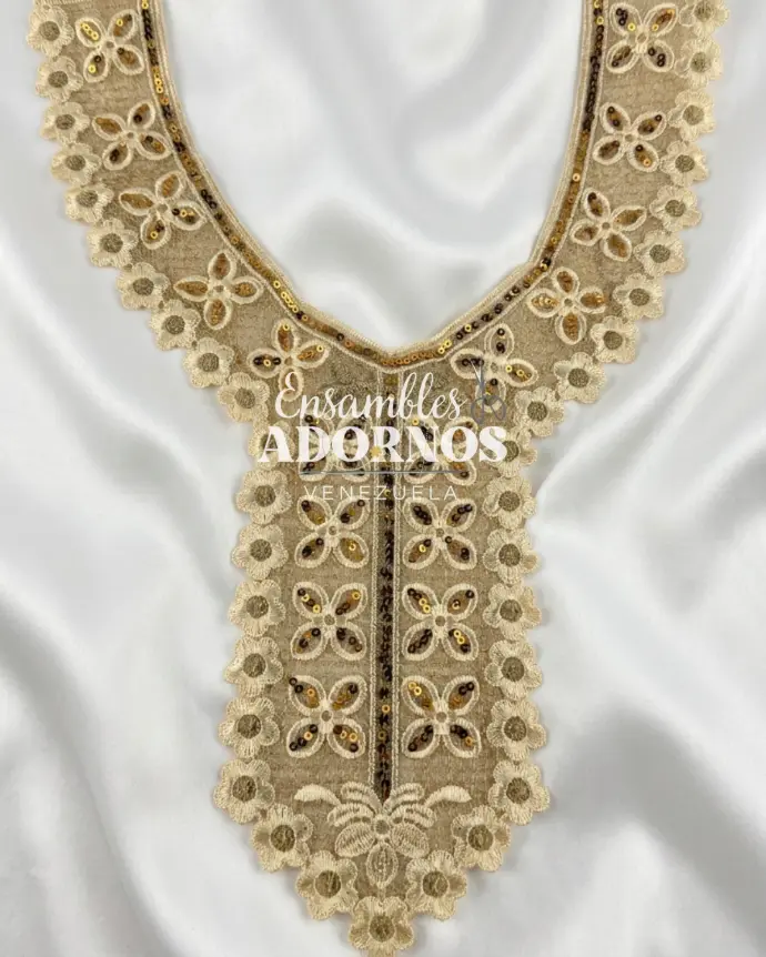 CUELLO LENTEJUELA 29X36.5CM (UNIDAD)   