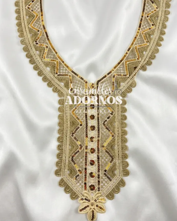 CUELLO LENTEJUELA 28.5X39CM (UNIDAD)